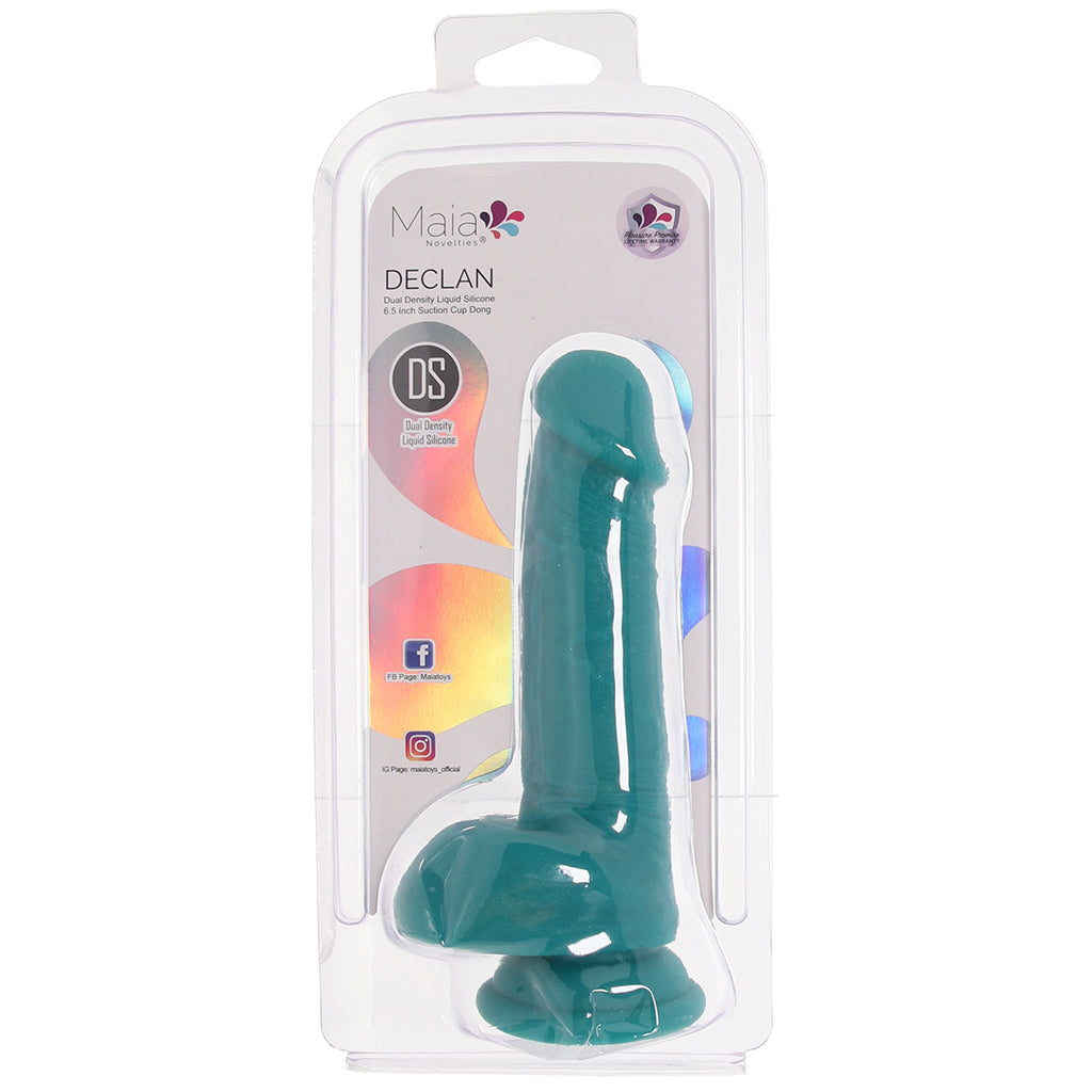 Declan 6.5 Inch Silicone Dildo in Green - Tophatter's Adult Sex Toys Online Dildo Sex Toys > Realistic Dildos - Tophatter Daily Deals