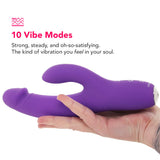 PinkCherry Realistic Slim Rabbit Vibe in Purple Vibrators > Rabbit Vibrators - Tophatter Daily Deals