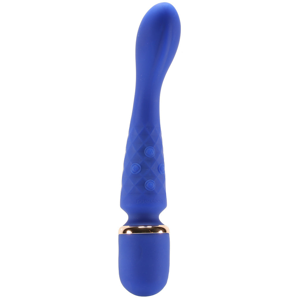 BodyWand Luxe 2-Way Wand in Blue Vibrators > Wands - Tophatter Daily Deals