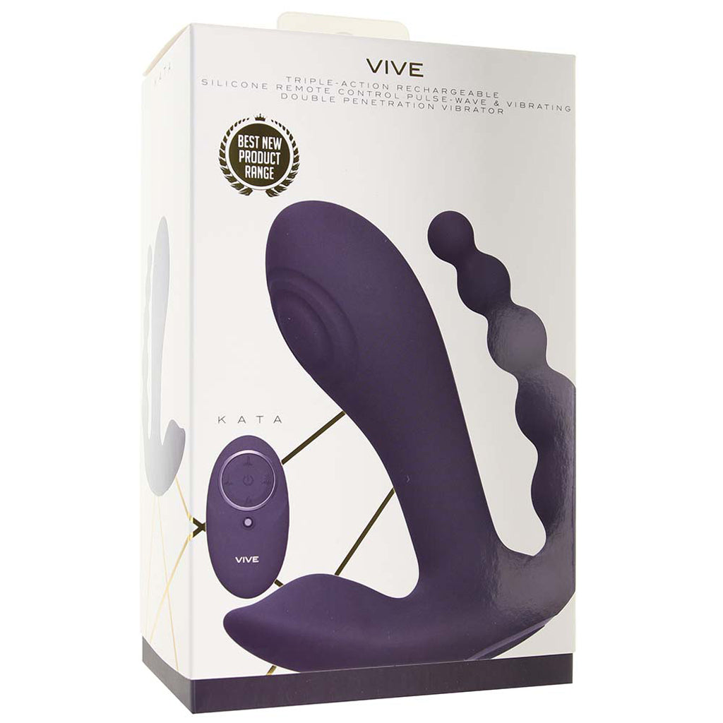 Vive Kata Pulse Wave Double Penetration Vibe Vibrators > Double Penetration - Tophatter Daily Deals