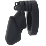 Blue Line Silicone Chastity Cage in Black Bondage and Fetish > Cock and Ball Devices - Tophatter Daily Deals