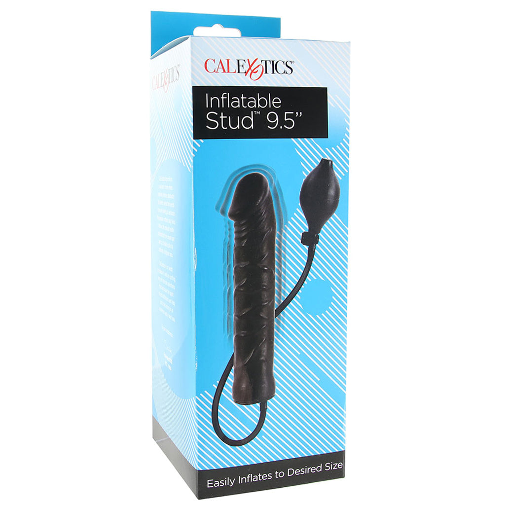 Inflatable Stud 9.5 Inch Dildo in Black - Tophatter's Adult Products Dildo Sex Toys > Realistic Dildos - Tophatter Daily Deals