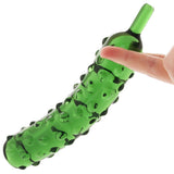 gläs Caressing Cucumber Glass Dildo Dildo Sex Toys > G-Spot Dildos - Tophatter Daily Deals