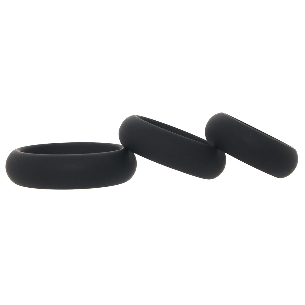 LEVELZ 3 Piece Wide O Cock Ring Set in S-L Cock Rings - Tophatter Daily Deals
