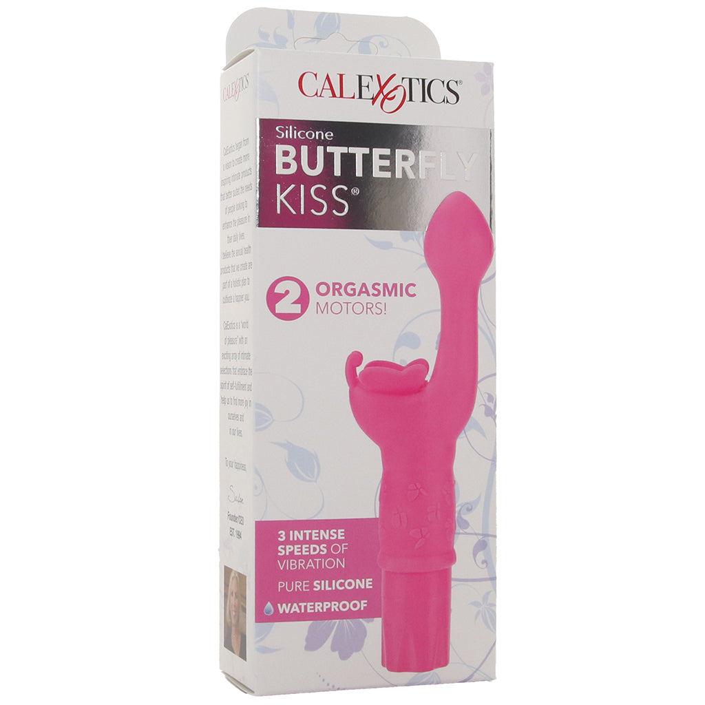 Silicone Butterfly Kiss Vibe in Pink Vibrators > G-Spot Vibrators - Tophatter Daily Deals