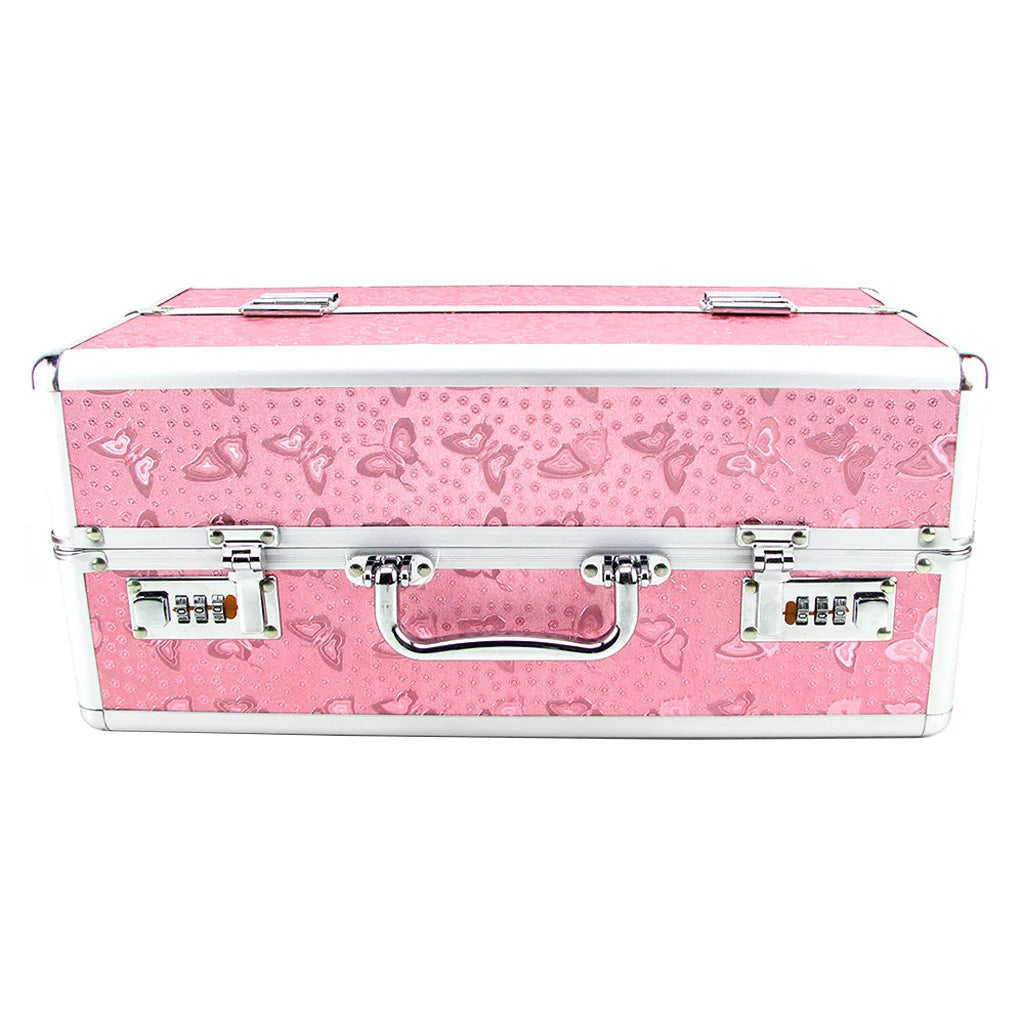 Simple and True Lockable Large Vibrator Case in Pink Toy Storage - Tophatter Daily Deals