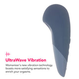 Womanizer UltraWave Lay-On Vibe in Dark Blue Vibrators > Clitoral Stimulators - Tophatter Daily Deals
