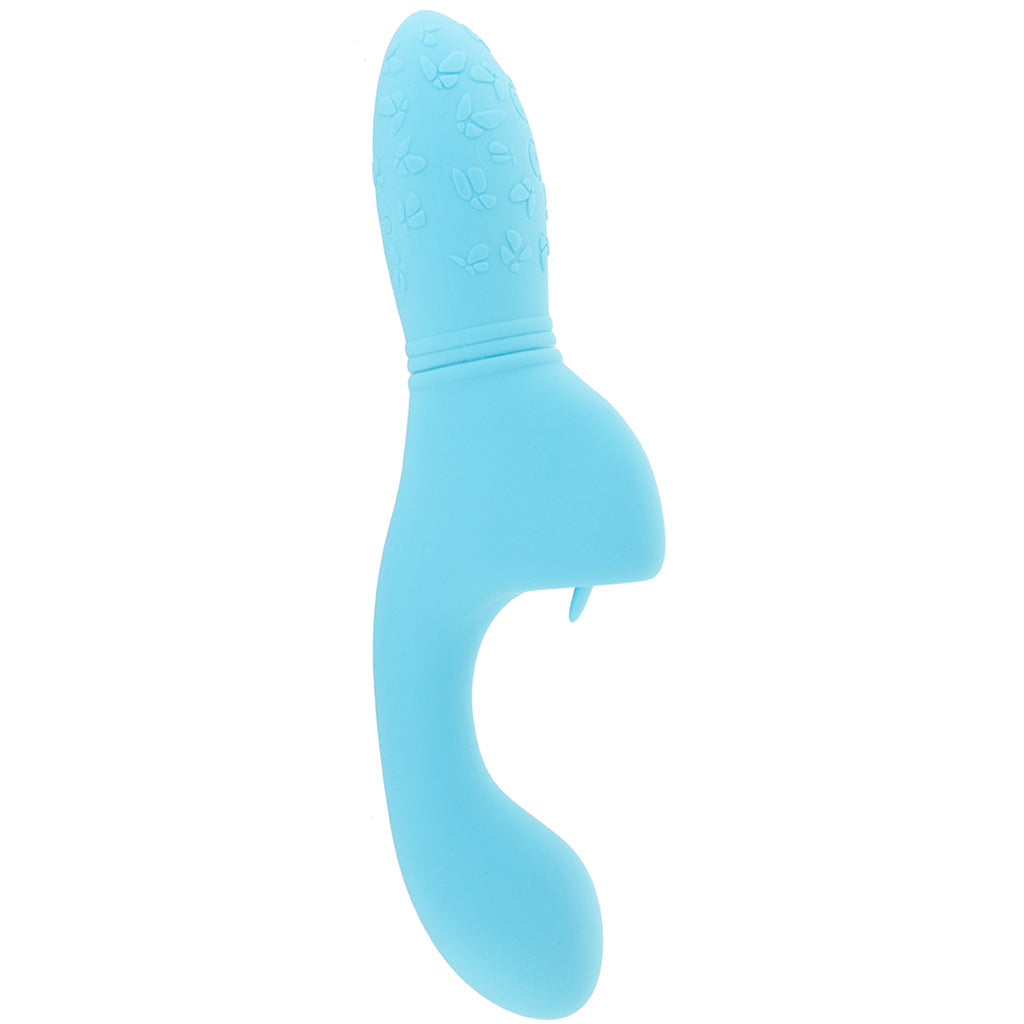 Rechargeable Butterfly Kiss Flicker Vibrator in Blue Vibrators > G-Spot Vibrators - Tophatter Daily Deals