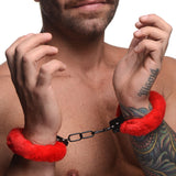 Master Series Cuffed in Fur Wrist Cuffs in Red Bondage and Fetish > Wrist and Ankle Cuffs - Tophatter Daily Deals