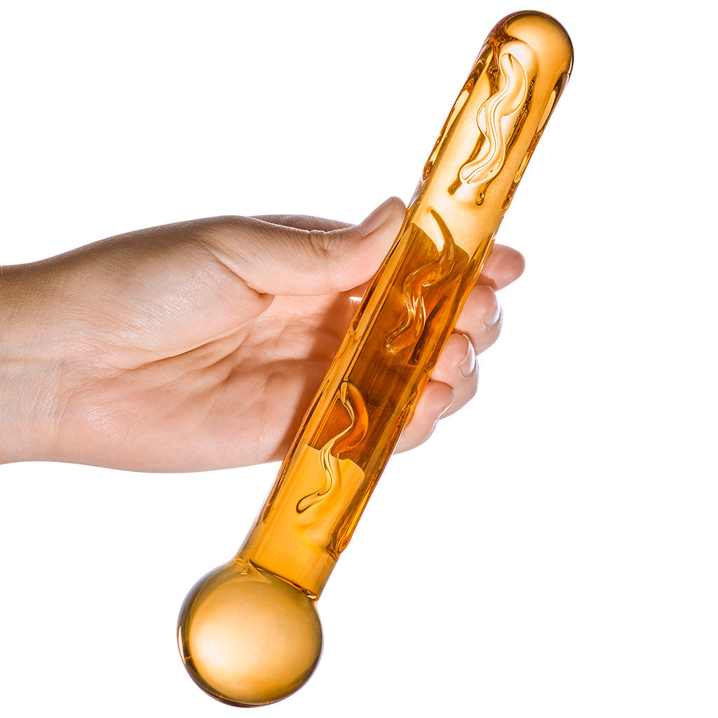 gläs Orange Tickler Glass Dildo - Tophatter's Adult Sex Toys Online Dildo Sex Toys > Pyrex Glass Dildos - Tophatter Daily Deals