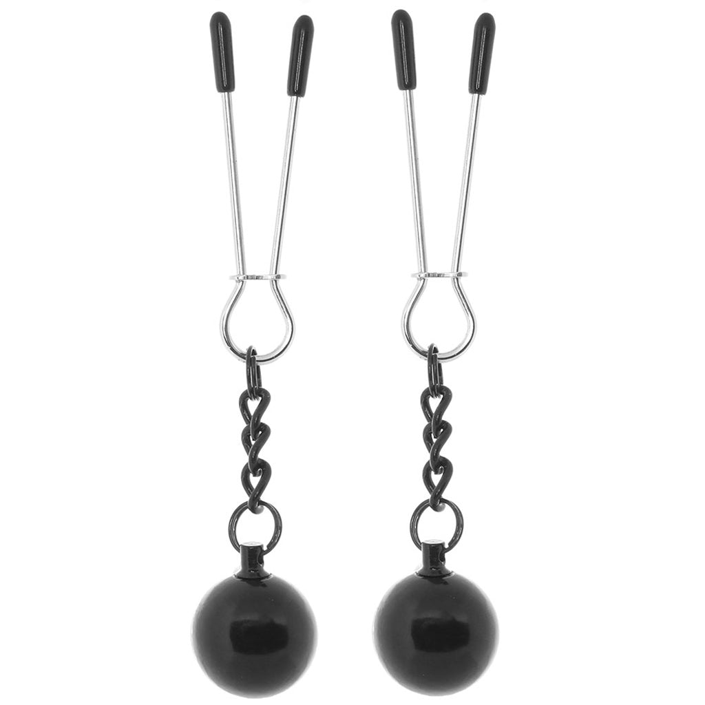 Nipple Grips Weighted Tweezer Nipple Clamps Bondage and Fetish > Nipple Stimulators & Clamps - Tophatter Daily Deals