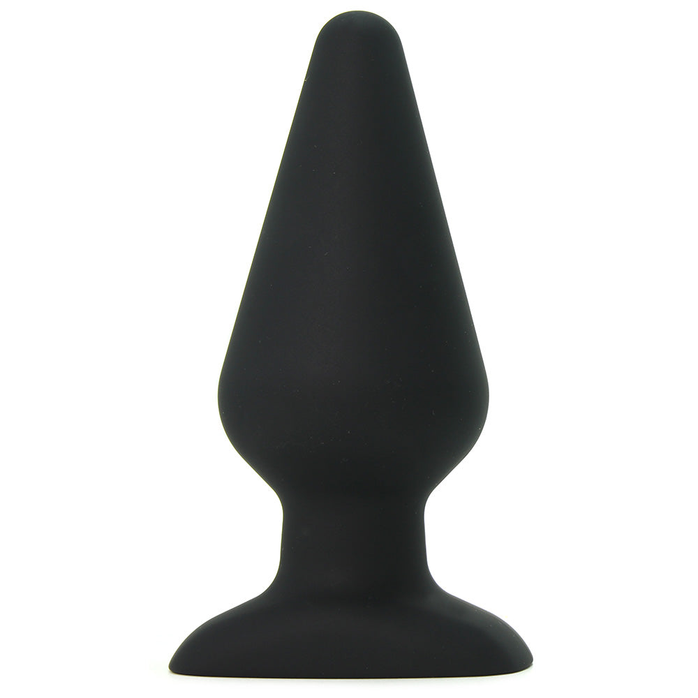 All About Anal Seamless Silicone 6 Inch Butt Plug in Black Clearance - Tophatter Daily Deals