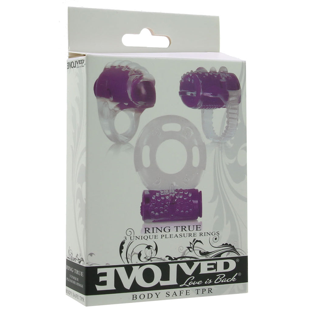 Ring True Pleasure Set in Purple - Tophatter's Vibrator Deals Online Cock Rings - Tophatter Daily Deals