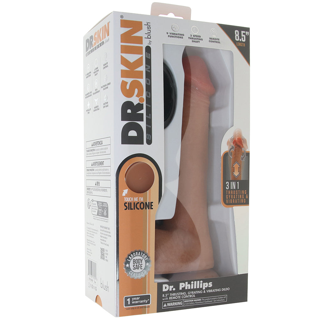 Dr. Skin Dr. Phillips 8.5 Inch Thrusting Vibe - Tophatter's Vibrator Deals Online Vibrators > Realistic Vibrator Dildos - Tophatter Daily Deals