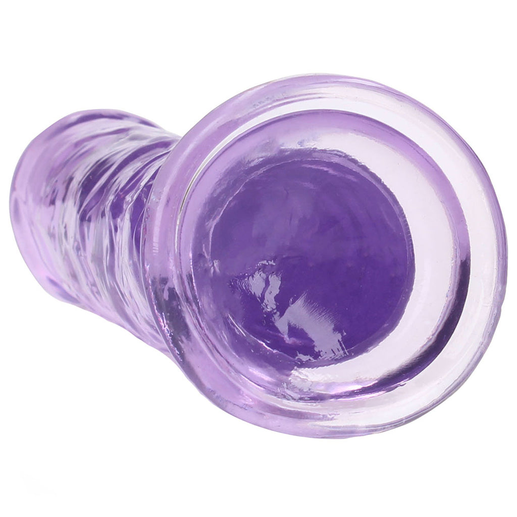 RealRock Crystal Clear Jelly 7 Inch Dildo in Purple - Tophatter's Adult Products Dildo Sex Toys > Realistic Dildos - Tophatter Daily Deals