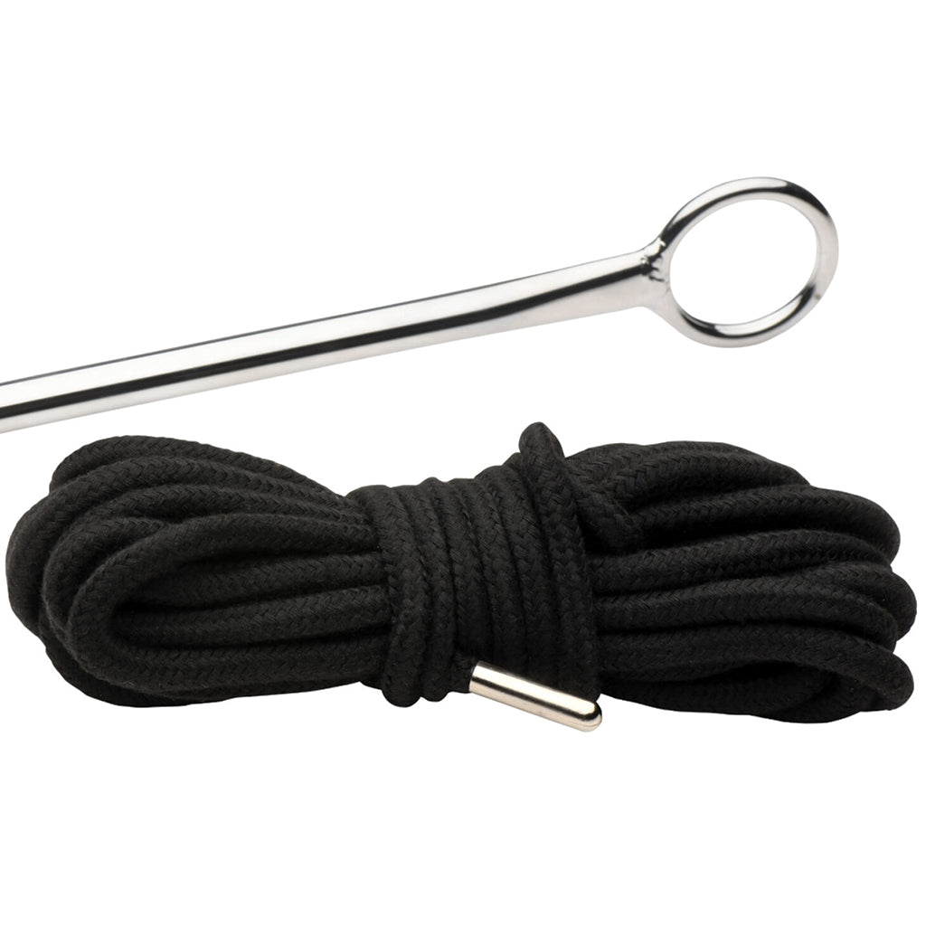 Master Series Roped Steel Anal Hook Dildo Sex Toys > Aluminum and Steel Dildos - Tophatter Daily Deals