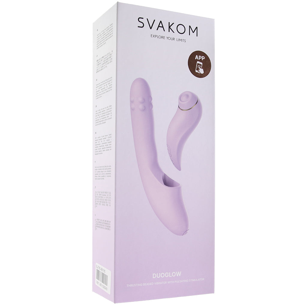 DuoGlow Thrusting Beaded Vibe with Pulsing Stimulator Vibrators > G-Spot Vibrators - Tophatter Daily Deals