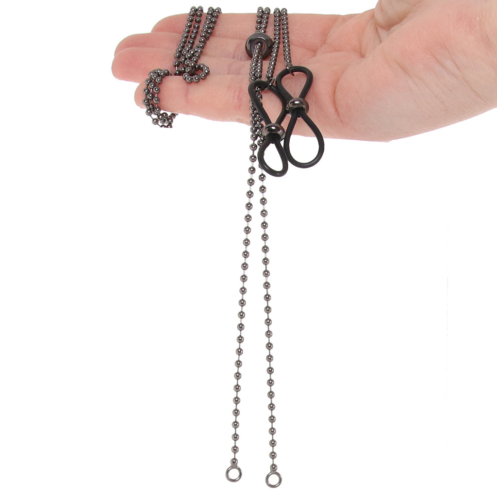 Ex's & Oh's Body Jewelry with Nipple Ties - Tophatter's Adult Sex Toys Online Bondage and Fetish > Tools & Accessories - Tophatter Daily Deals