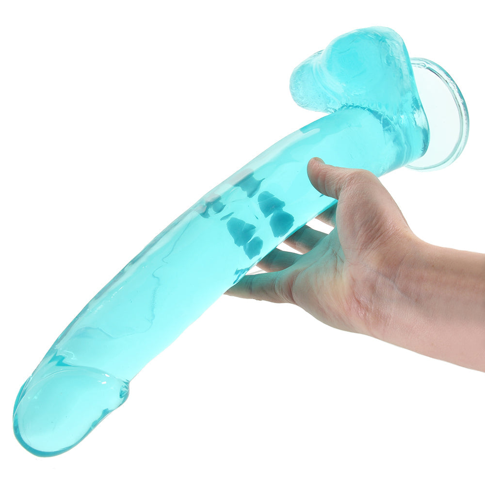Size Queen 12 Inch Jelly Dildo in Blue - Tophatter's Adult Sex Toys Online Dildo Sex Toys > Realistic Dildos - Tophatter Daily Deals