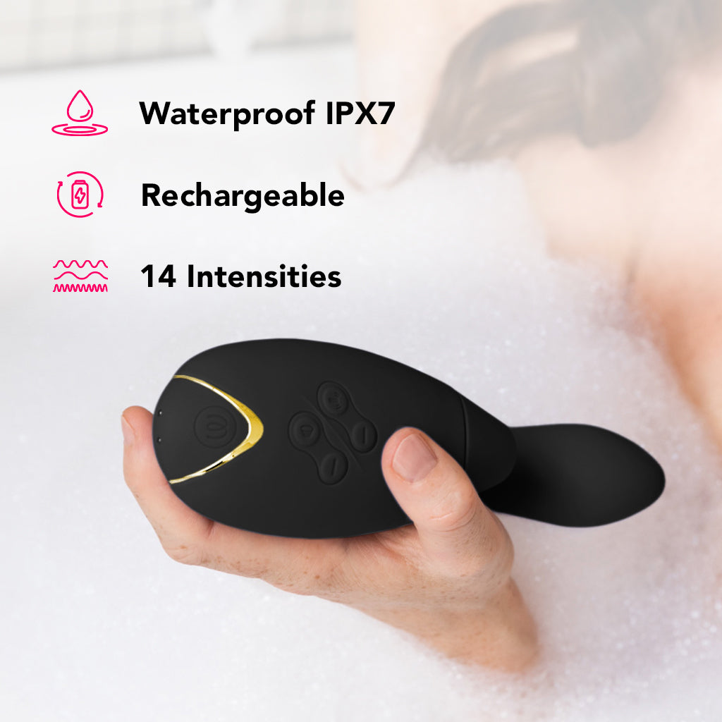 Womanizer Duo 2 Clitoral & G-Spot Stimulator in Black Vibrators > Clitoral Suction & Stimulation - Tophatter Daily Deals