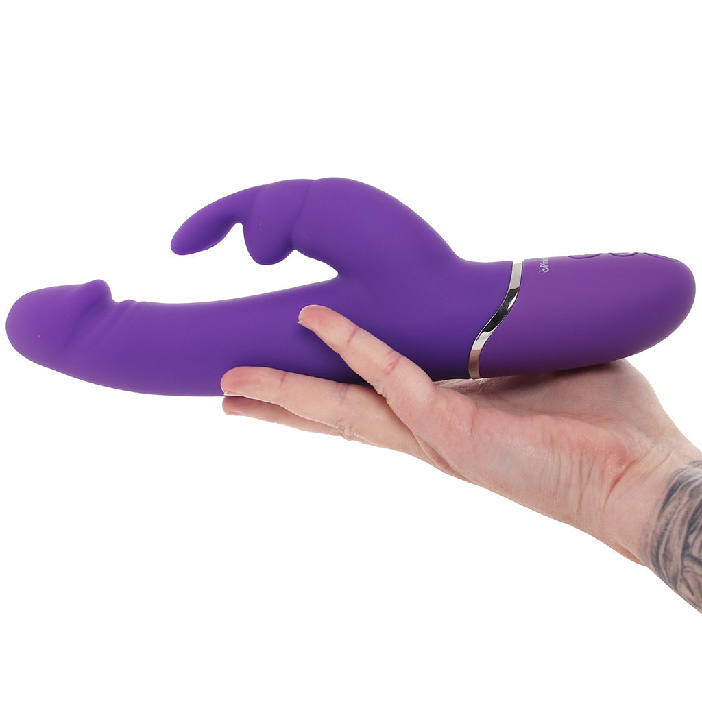 PinkCherry Warming Realistic Rabbit Vibe in Purple - Tophatter's Adult Sex Toys Online Vibrators > Rabbit Vibrators - Tophatter Daily Deals