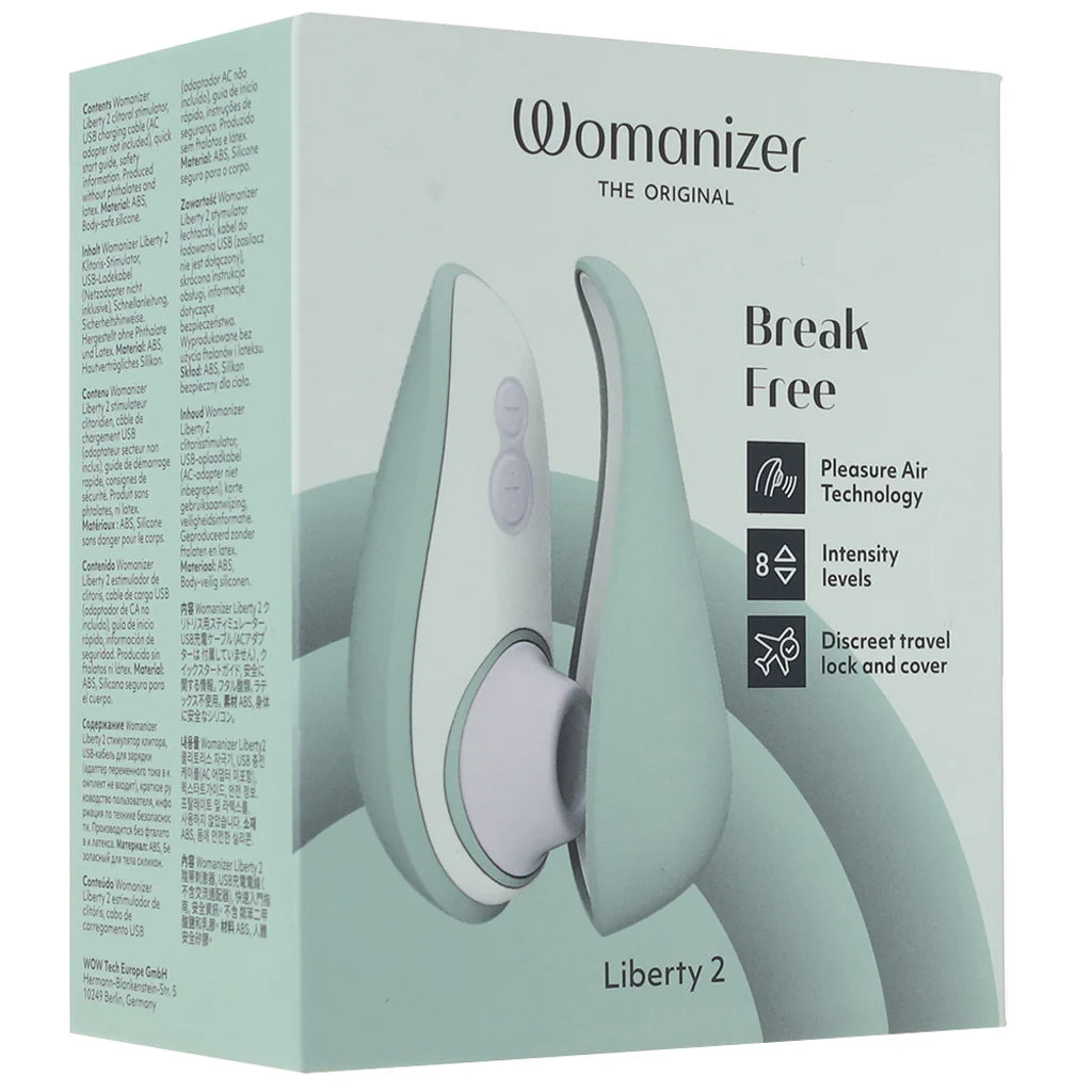 Womanizer Liberty 2 Clitoral Stimulator in Sage Vibrators > Clitoral Stimulators - Tophatter Daily Deals