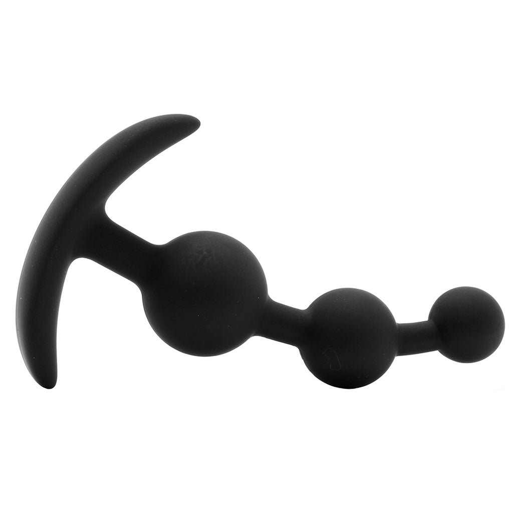 Luxe Be Me 3 Silicone Anal Beads in Black - Tophatter's Adult Products Anal Sex Toys > Anal Beads - Tophatter Daily Deals