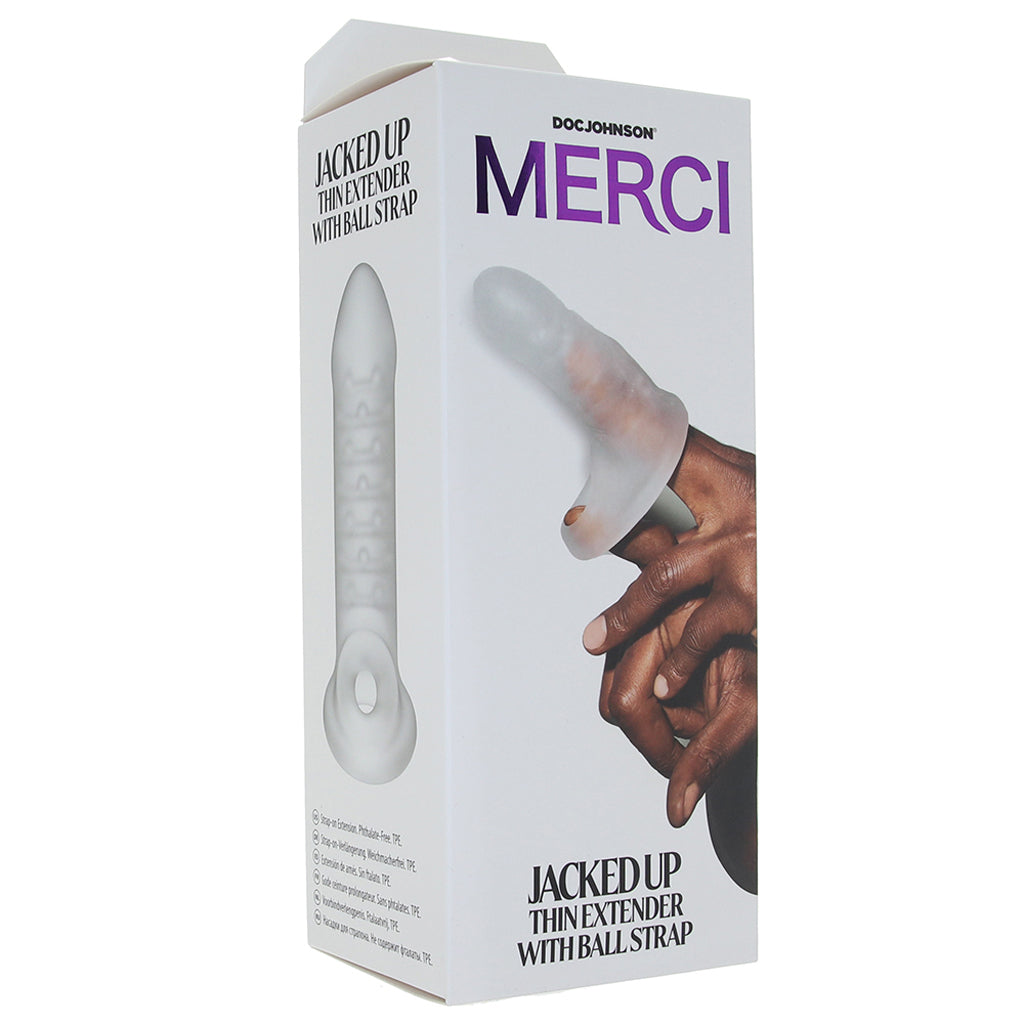 Merci Jacked Up Thin Extender With Ball Strap Male Enhancement > Extenders and Sleeves - Tophatter Daily Deals