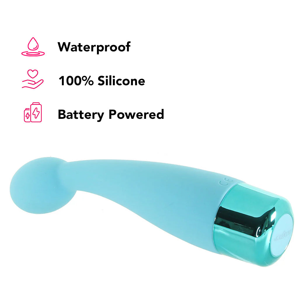 Eden Silicone Tulip Vibe in Teal Vibrators > G-Spot Vibrators - Tophatter Daily Deals