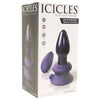 Icicles No.85 Vibrating Glass Plug in Purple Anal Sex Toys > Butt Plugs - Tophatter Daily Deals