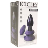 Icicles No.85 Vibrating Glass Plug in Purple Anal Sex Toys > Butt Plugs - Tophatter Daily Deals