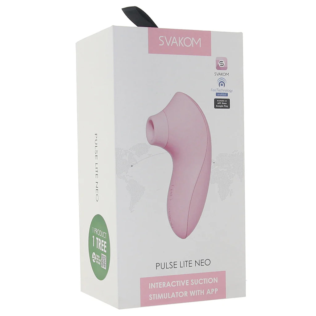 Pulse Lite Neo Suction Stimulator with App in Pale Rosette Vibrators > Clitoral Stimulators - Tophatter Daily Deals