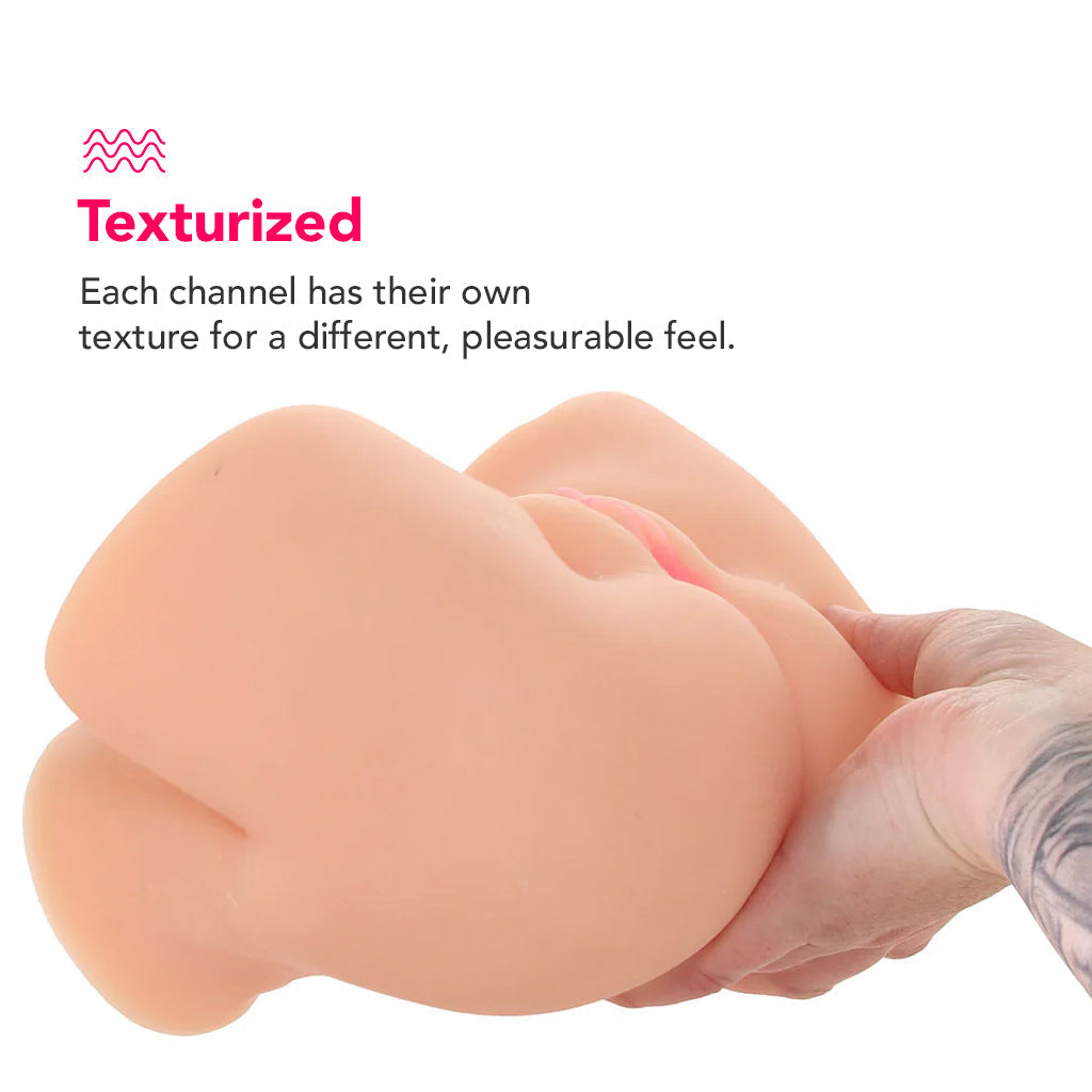 PDX Elite Shake That Ass Vibrating Masturbator in Light Male Masturbators > Realistic Butts - Tophatter Daily Deals