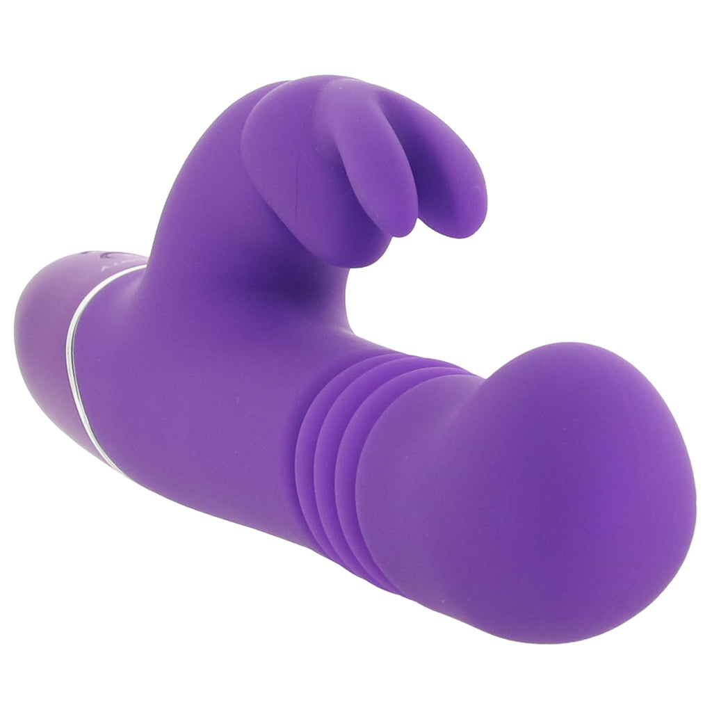 PinkCherry Thrusting Rabbit Vibe in Purple - Tophatter's Adult Sex Toys Online Vibrators > Rabbit Vibrators - Tophatter Daily Deals
