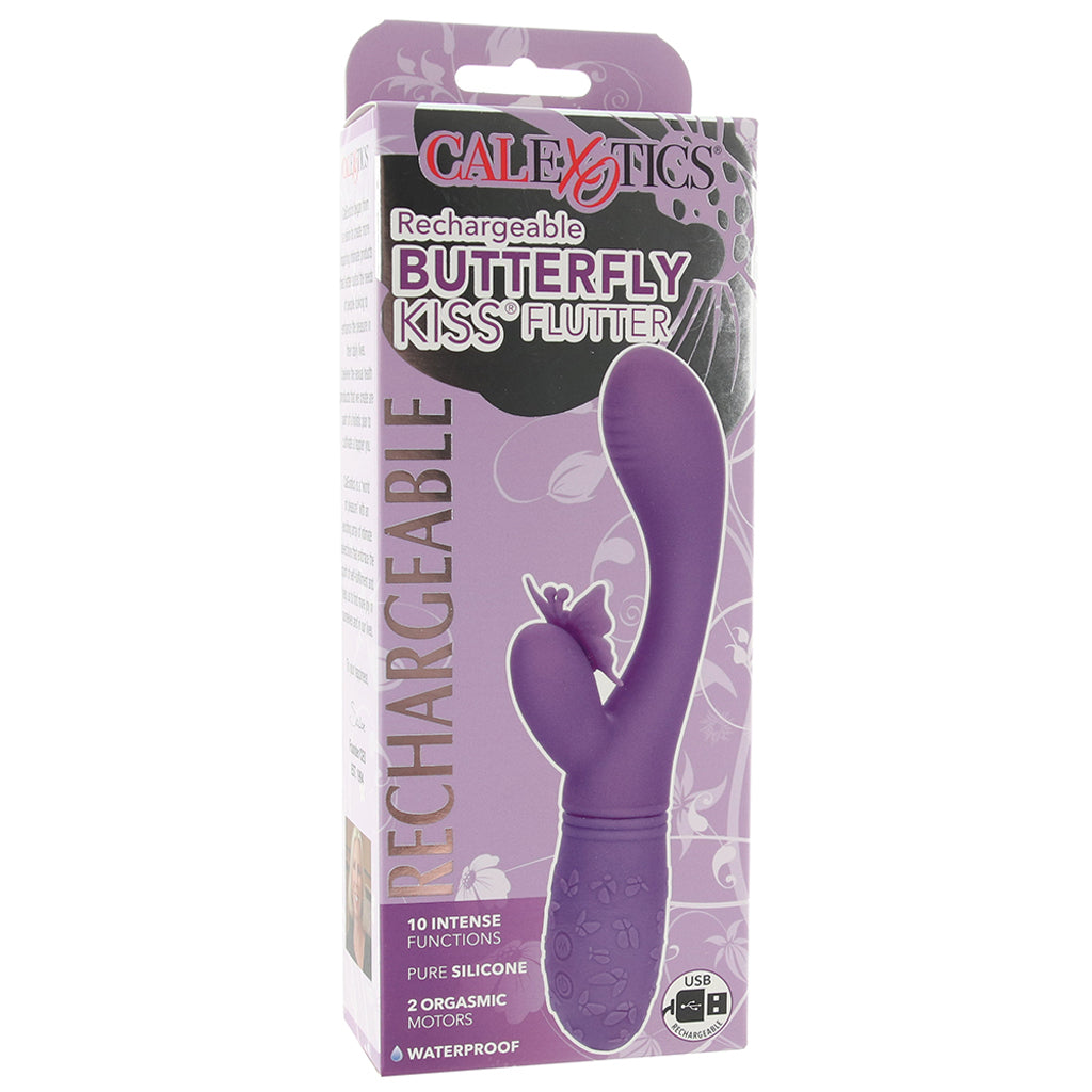 Butterfly Kiss Rechargeable Flutter Vibe in Purple Vibrators > Rabbit Vibrators - Tophatter Daily Deals