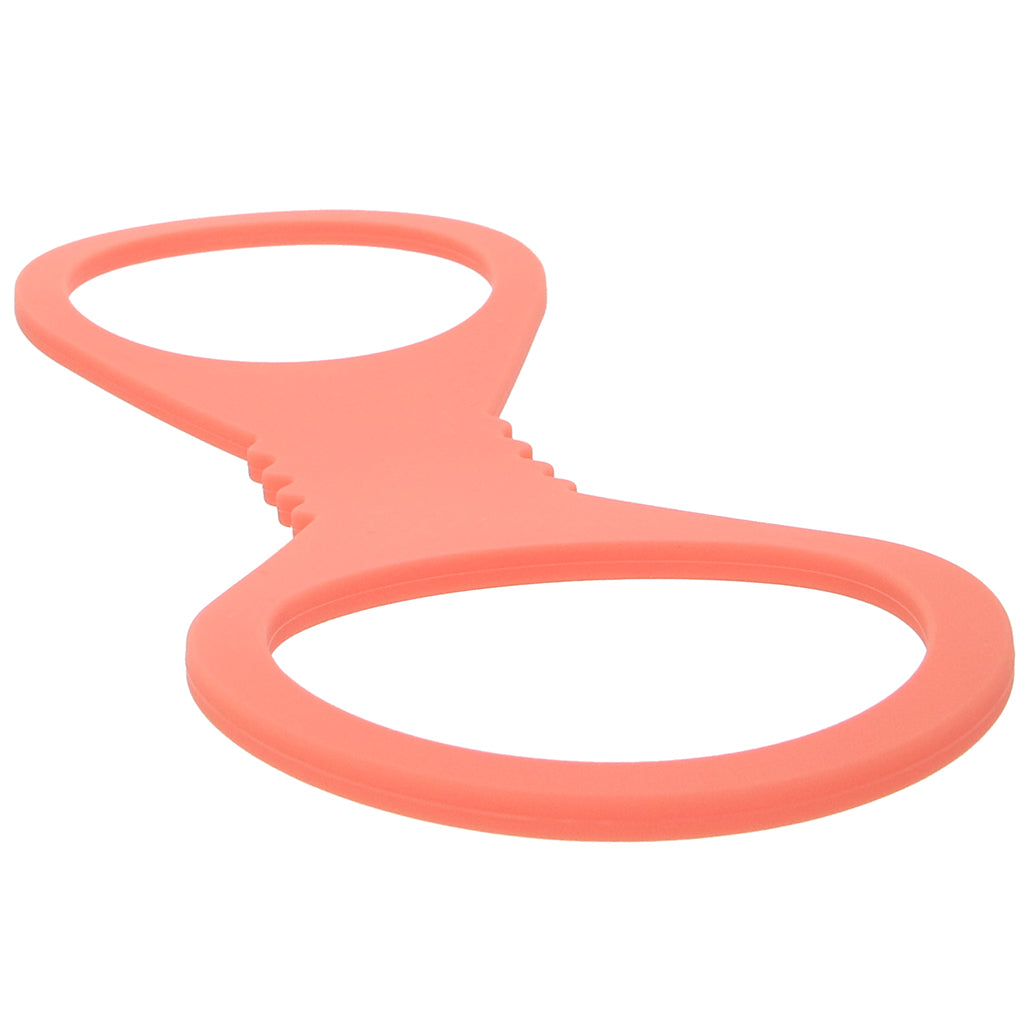 S&M Peaches 'n CreaMe Silicone Cuffs in Large - Tophatter's Adult Sex Toys Online Bondage and Fetish > Wrist and Ankle Cuffs - Tophatter Daily Deals