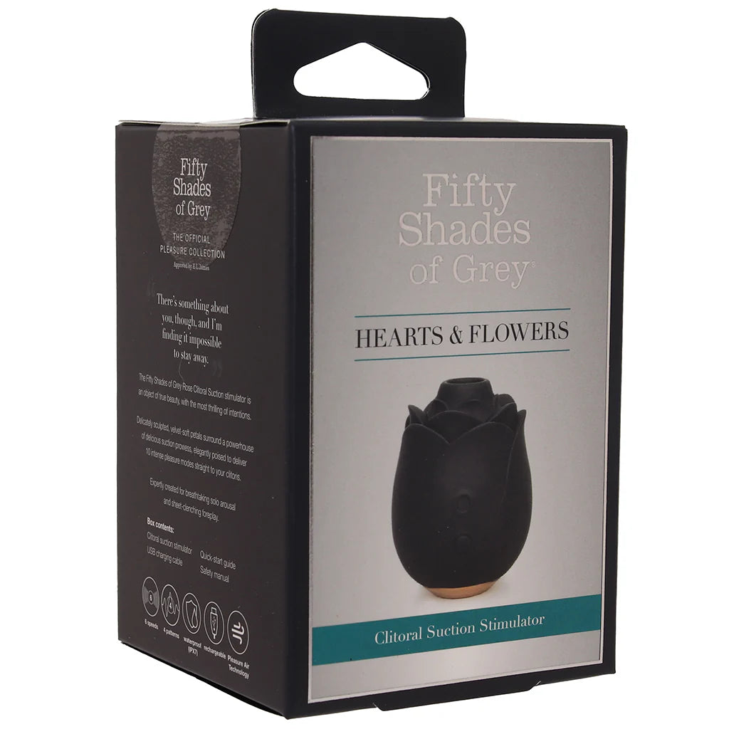 Fifty Shades Of Grey Hearts & Flowers Rose Vibe Vibrators > Clitoral Stimulators - Tophatter Daily Deals