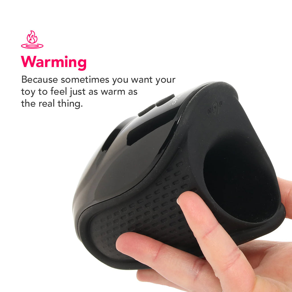 PinkCherry Premium Pulsing And Warming Silicone Stroker Male Masturbators > Vibrating - Tophatter Daily Deals