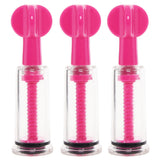 Size Matters MAXtwist Clit & Nipple Sucker Set in Pink Bondage and Fetish > Nipple Stimulators & Clamps - Tophatter Daily Deals
