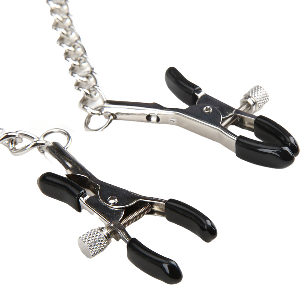 Collar and Nipple Clamps Bondage and Fetish > Nipple Stimulators & Clamps - Tophatter Daily Deals