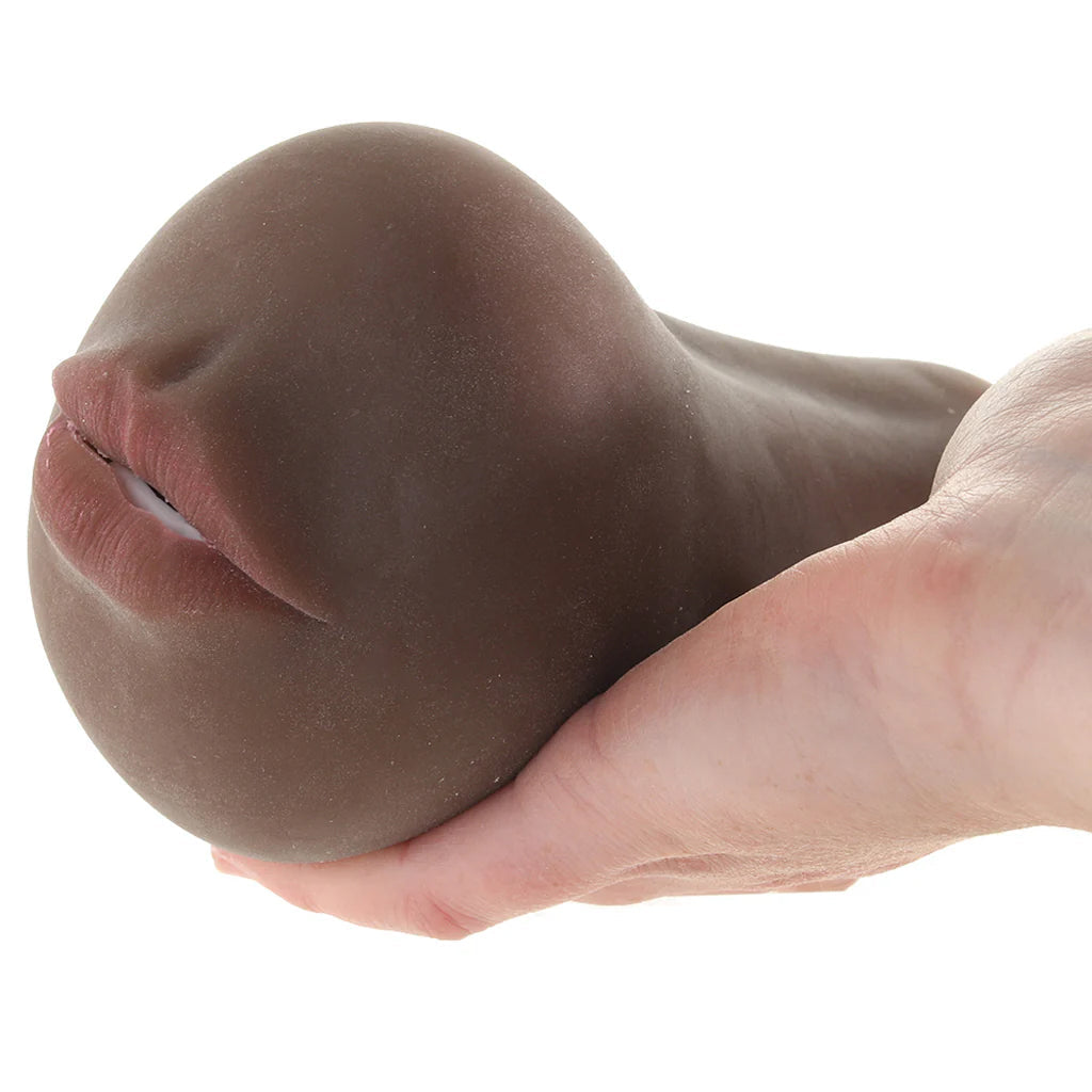 Stroke It Anatomical Mouth Stroker in Brown - Tophatter's Adult Products Male Masturbators > Mouth Masturbators & Strokers - Tophatter Daily Deals