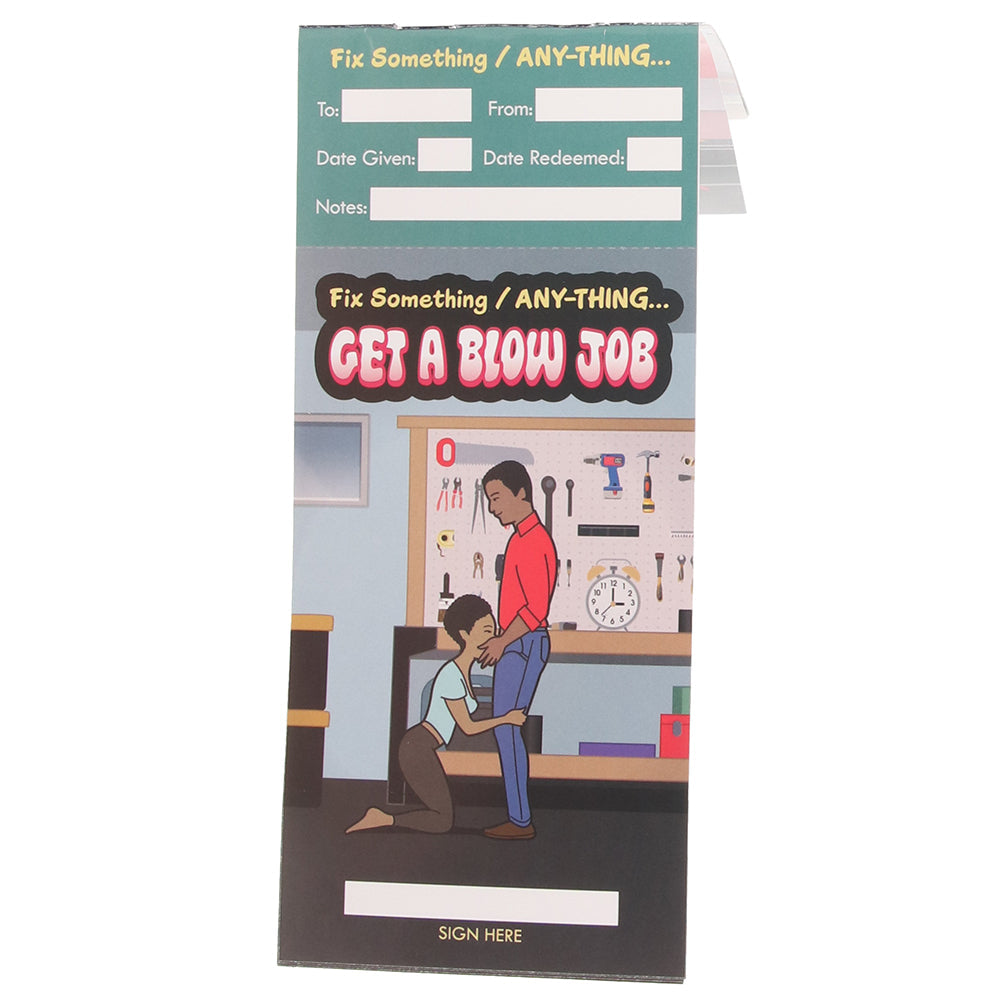 Blow Job Rewards Voucher Booklet Novelties 'n Parties - Tophatter Daily Deals