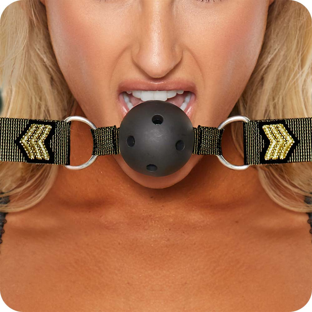 Ouch! Army Themed Breathable Ball Gag Bondage and Fetish > Ball Gags & Mouth Restraints - Tophatter Daily Deals