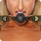 Ouch! Army Themed Breathable Ball Gag Bondage and Fetish > Ball Gags & Mouth Restraints - Tophatter Daily Deals