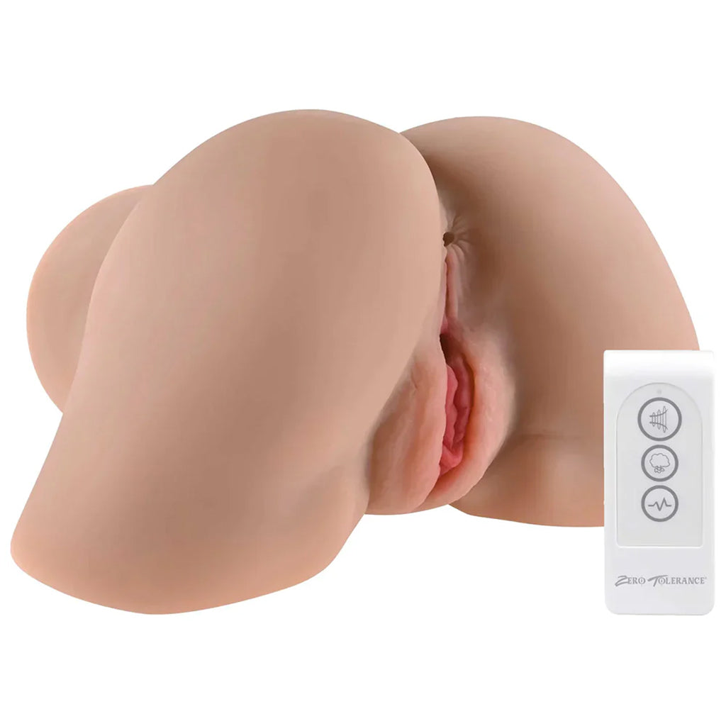 Rear Beauty Sucking & Vibrating Masturbator in Light - Tophatter's Adult Products Male Masturbators > Realistic Butts - Tophatter Daily Deals
