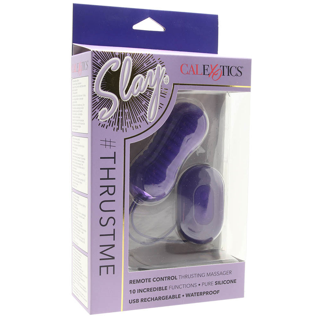 Slay #ThrustMe Remote Thrusting Vibe Vibrators > Bullet and Egg Vibrators - Tophatter Daily Deals
