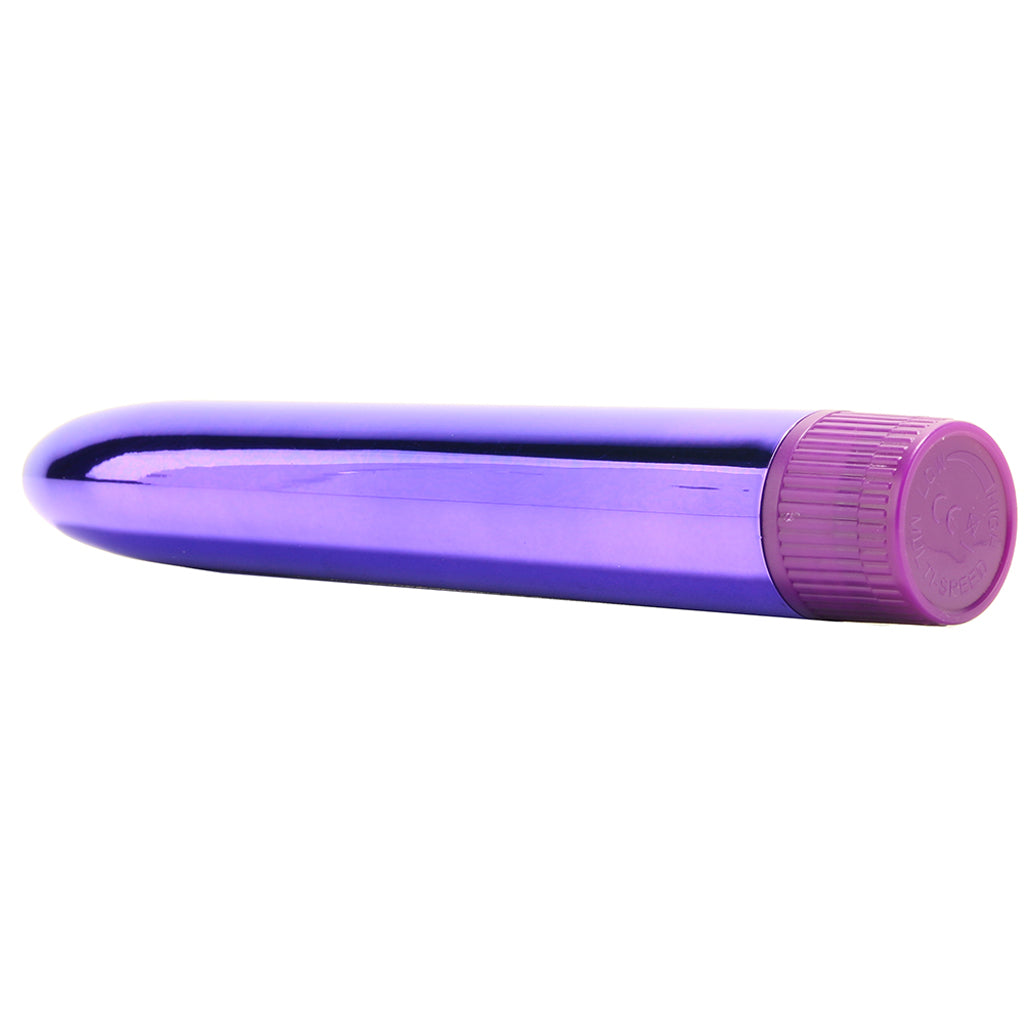 Classix 7 Inch Slimline Rocket Vibe in Metallic Purple - Tophatter's Vibrator Deals Online Vibrators > Traditional Vibrators - Tophatter Daily Deals