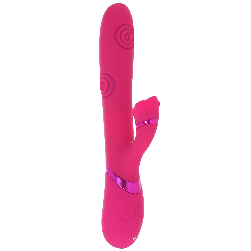 Dolce Vive Fiore Air Wave Tapping Rabbit Vibe - Tophatter's Adult Sex Toys Online Vibrators > Rabbit Vibrators - Tophatter Daily Deals