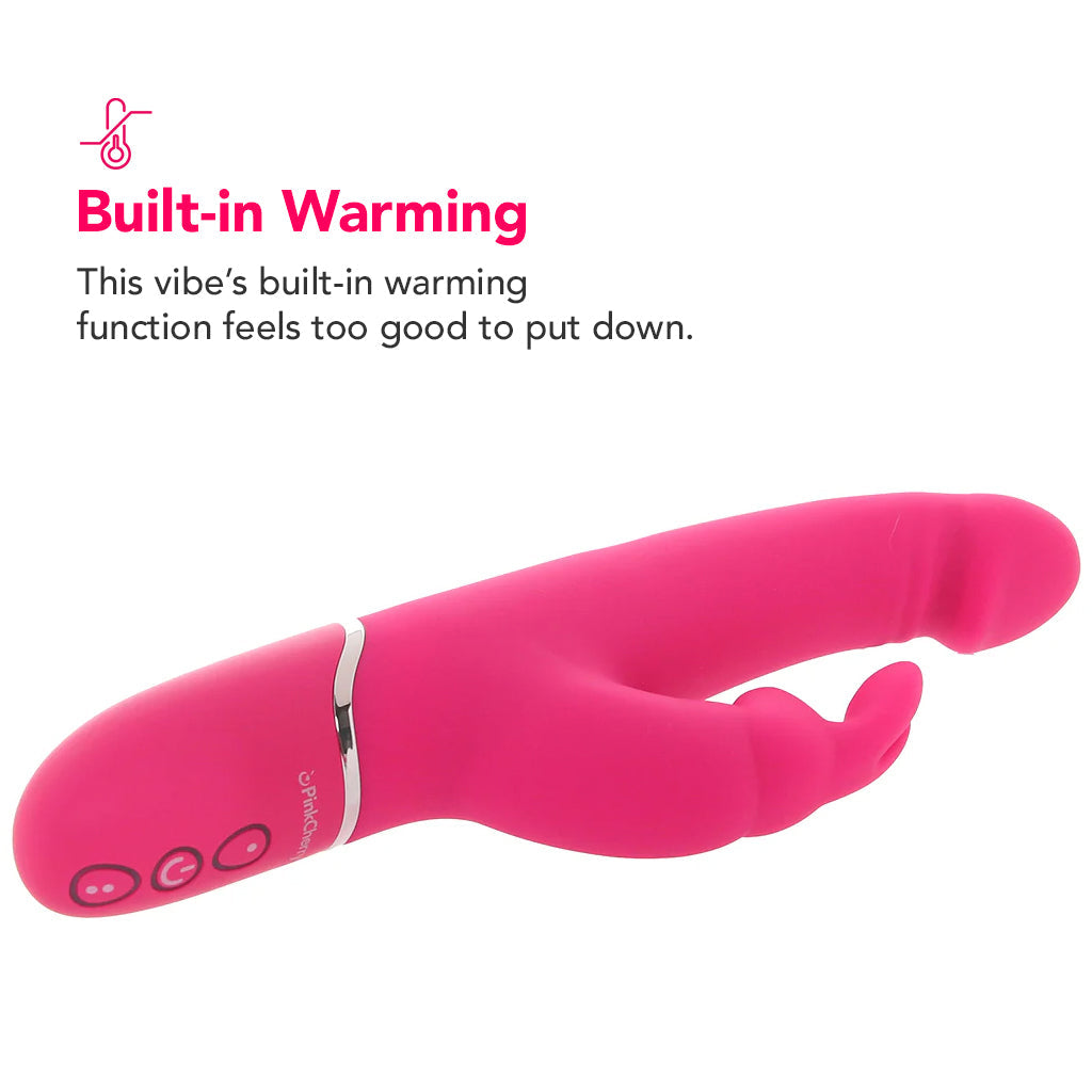 PinkCherry Warming Realistic Rabbit Vibe in Pink Vibrators > Rabbit Vibrators - Tophatter Daily Deals