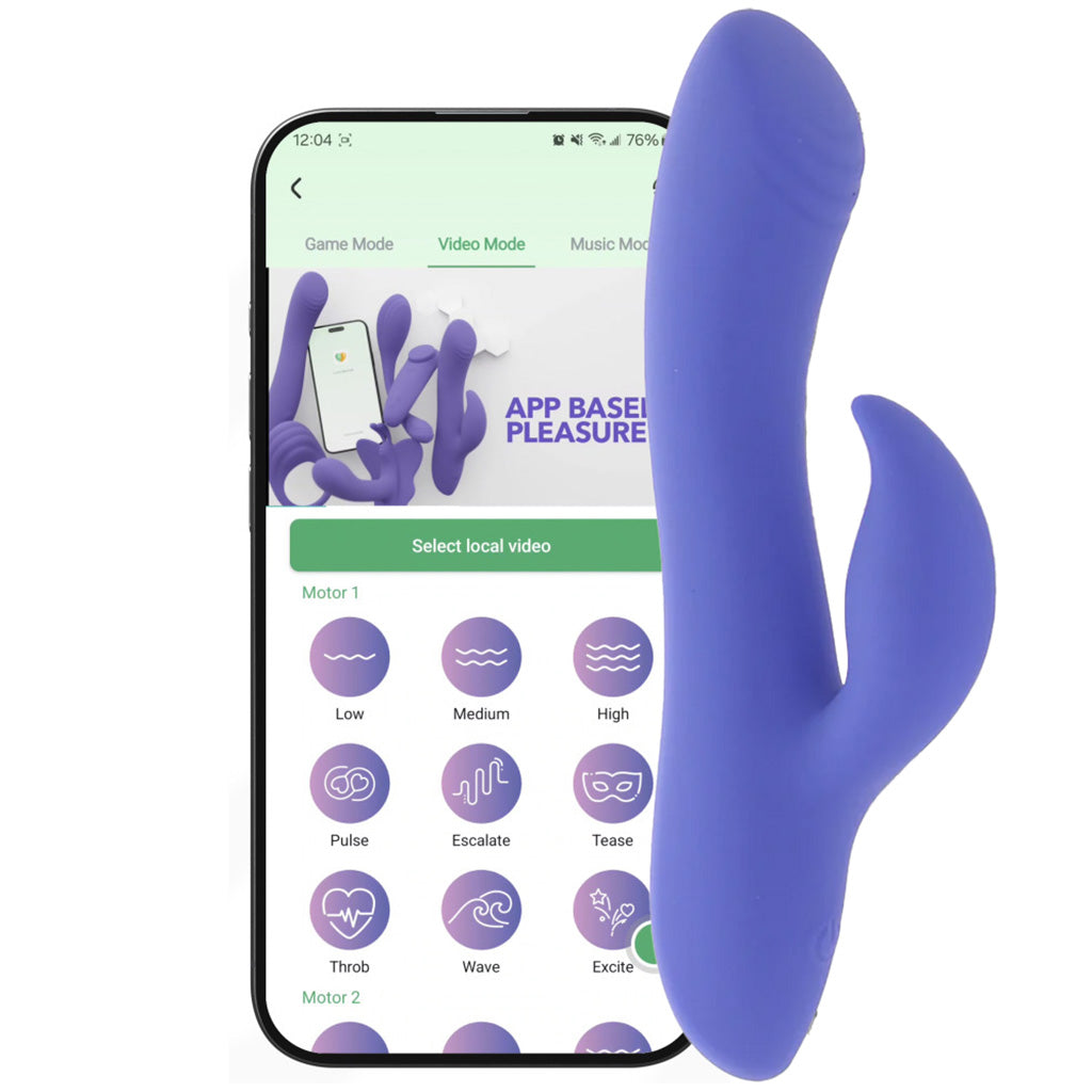 Connect App Controlled Dual Stimulator Vibe Vibrators > Rabbit Vibrators - Tophatter Daily Deals